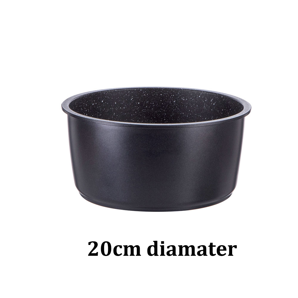 Stock Pot with Lid Cover Removable Handle Non Stick Aluminium Alloy Ceramic Coating Cookware