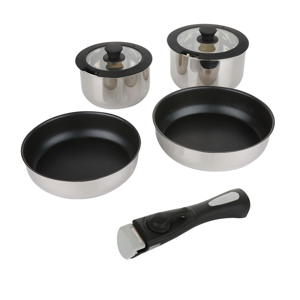 Removable Pan Handle Kitchen Handles Set for Cookware Stainless Steel 16cm-32cm Pan Cookware Parts Handles & Knobs Bakelite 196g