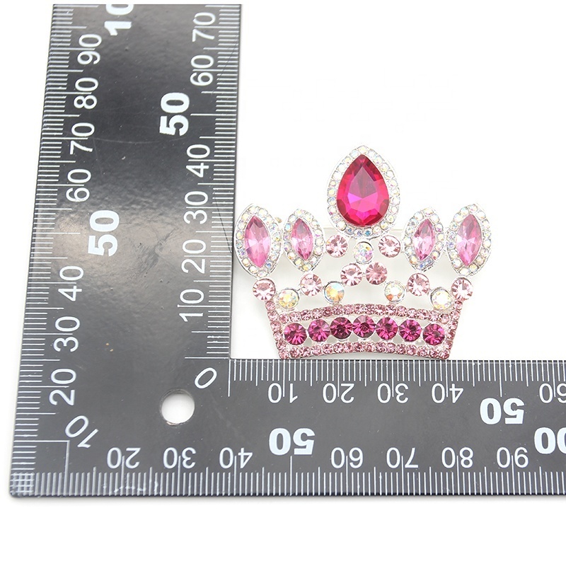 Fashion Jewelry Women Alloy Rhinestone Princess Crown Pendant For Necklace Accessories