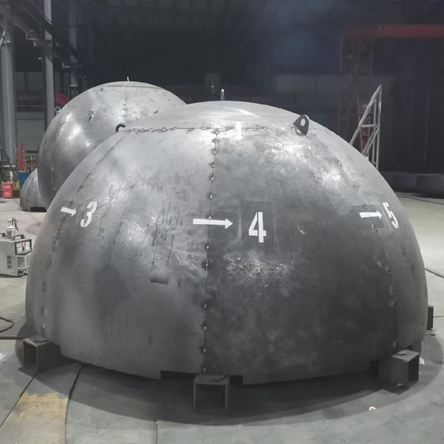 Carbon Steel Elliptical Tank Head Dished End Making According To Drawing  Hemispherical head