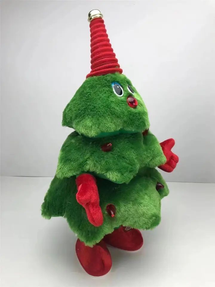 Wholesale design Christmas electric stuffed toy Christmas tree will sing and dance Christmas tree party electric toy