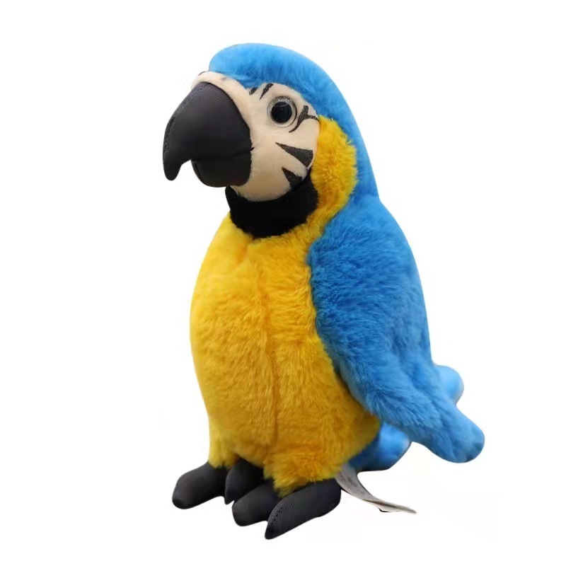 Speaking Voice Recorder Children Educational Electronic Simulation Animals Plush Soft Parrot Repeat Talking Toy