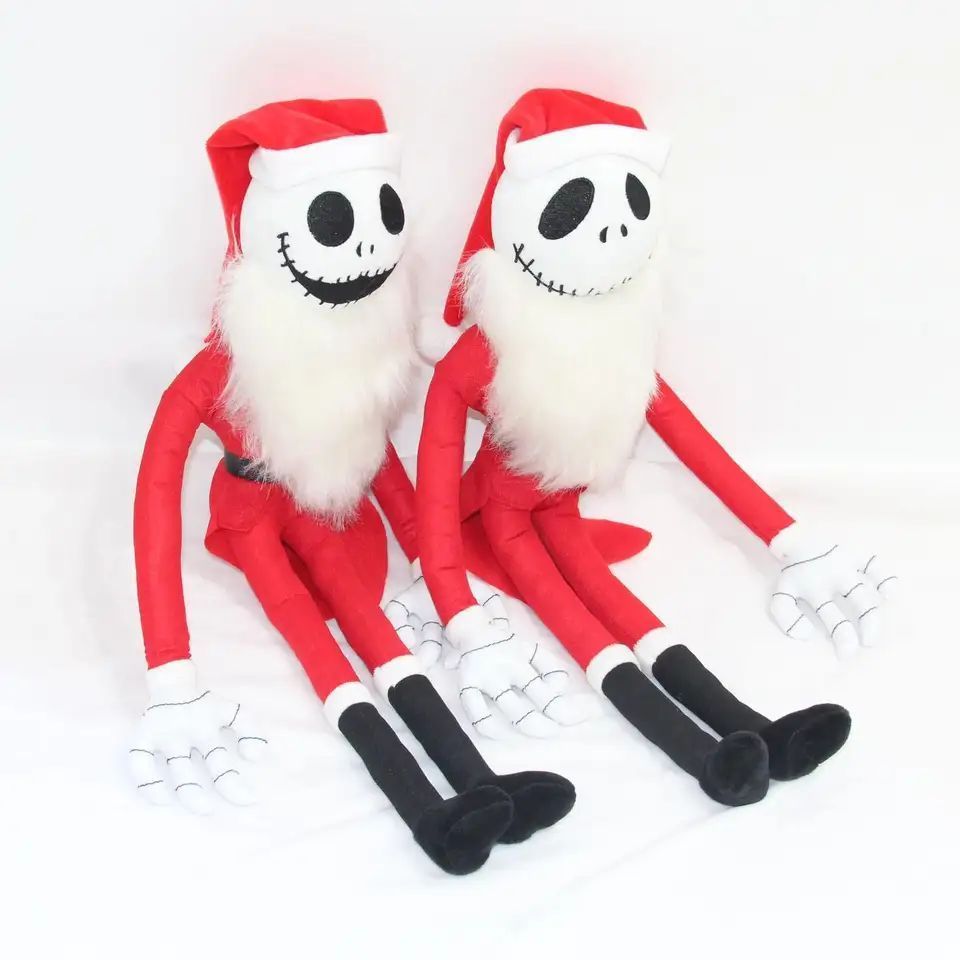 The Nightmare Before Christmas Plush Doll Anime Jack Demon Skull Plush Toys Halloween Gifts Skeleton Stuffed Plush Custom Doll