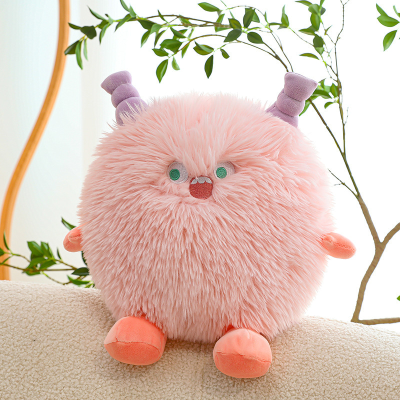 New Arrival Funny Custom Colors Pink Purple Green Orange Kawaii Animal Monster Plush Doll Pillow Cushion