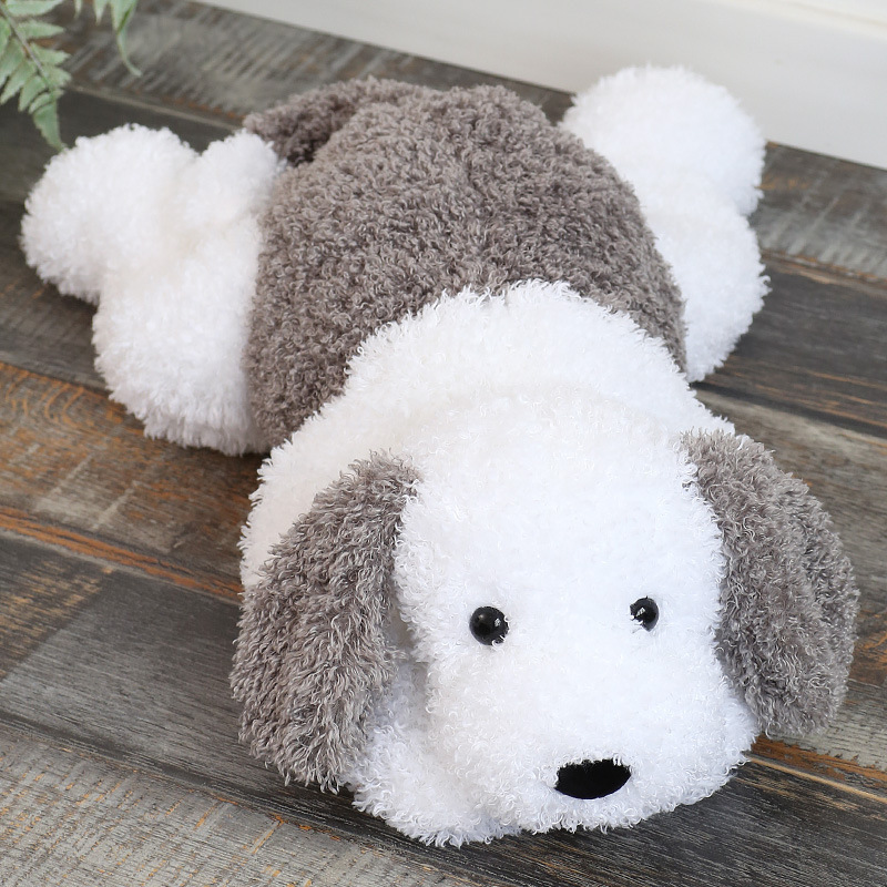 Factory Wholesale Fluffy Long Plush Dog Stuffed Toy Pillow Soft Plush Toys for Home Decor Kids Gifts