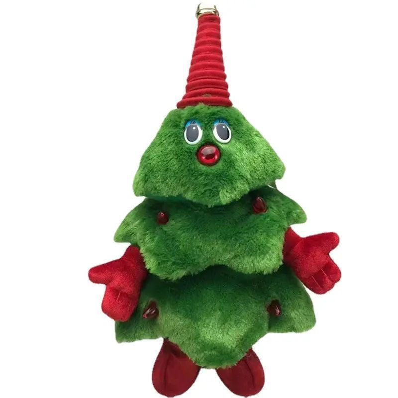 Wholesale design Christmas electric stuffed toy Christmas tree will sing and dance Christmas tree party electric toy