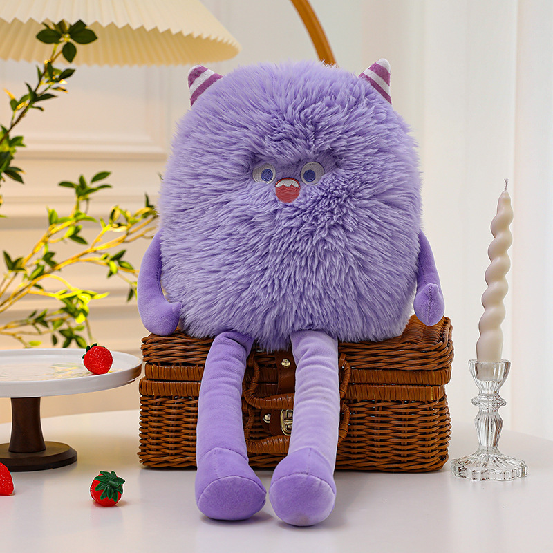 New Arrival Funny Custom Colors Pink Purple Green Orange Kawaii Animal Monster Plush Doll Pillow Cushion