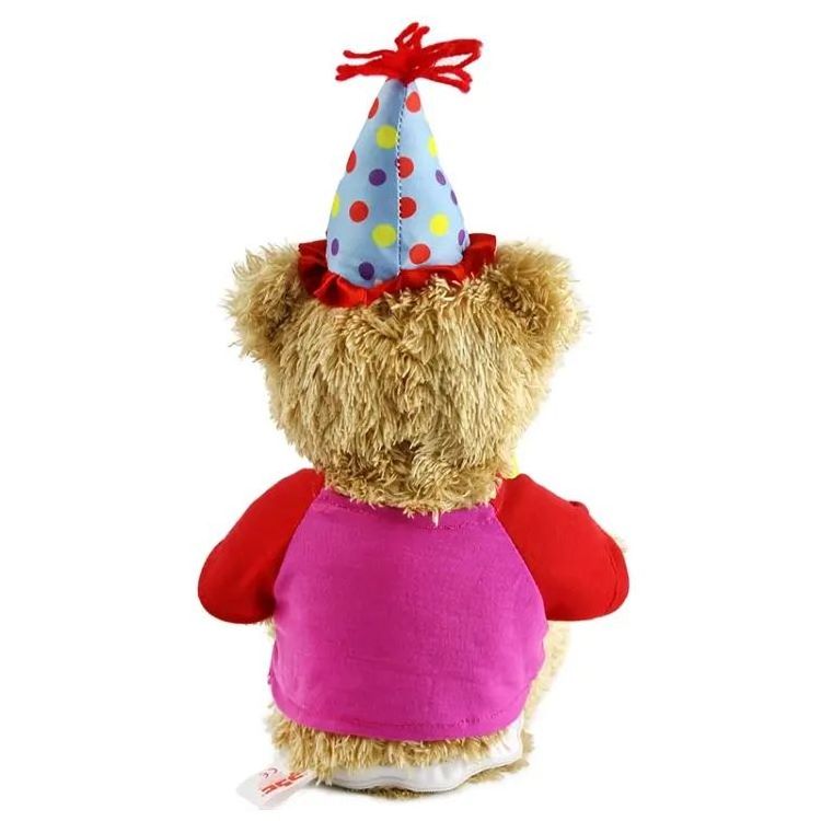 Birthday Teddy Bear Musical Giant Teddy Bear Singing and Swinging Plush Toy Interactive Animated Kids Gift