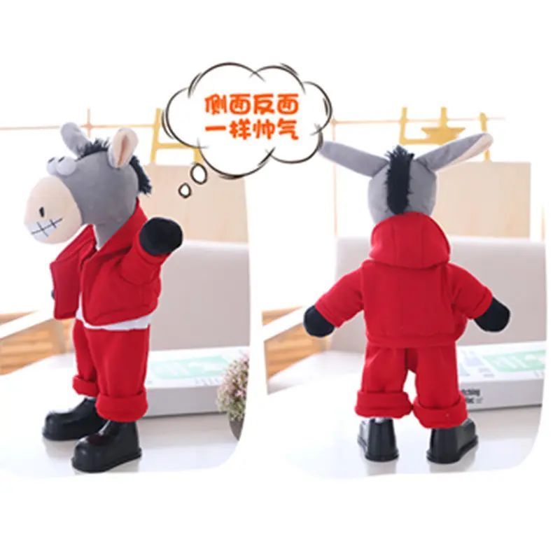 Voice Recording Repeats Dancing Singing Electronic Taling Walking Donkey Stuffed Plush Toys