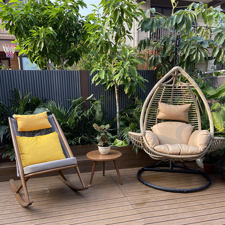 Hot selling rattan Nordic basket chair indoor balcony hanging chair household swing rattan egg chair