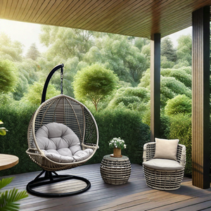 Best Selling Hanging Egg Chair Swing Rattan Wicker Garden Patio Swings Hanging Chair Outdoor Swing Chair