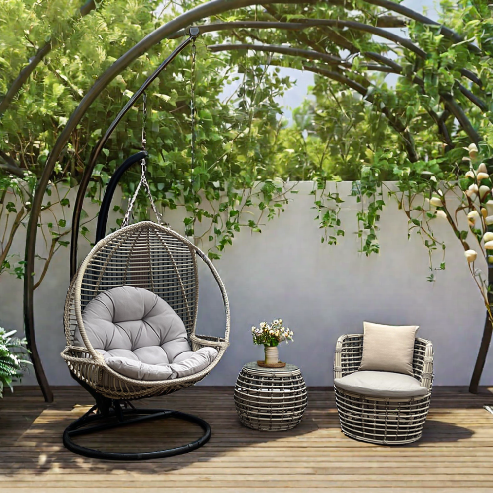 Best Selling Hanging Egg Chair Swing Rattan Wicker Garden Patio Swings Hanging Chair Outdoor Swing Chair