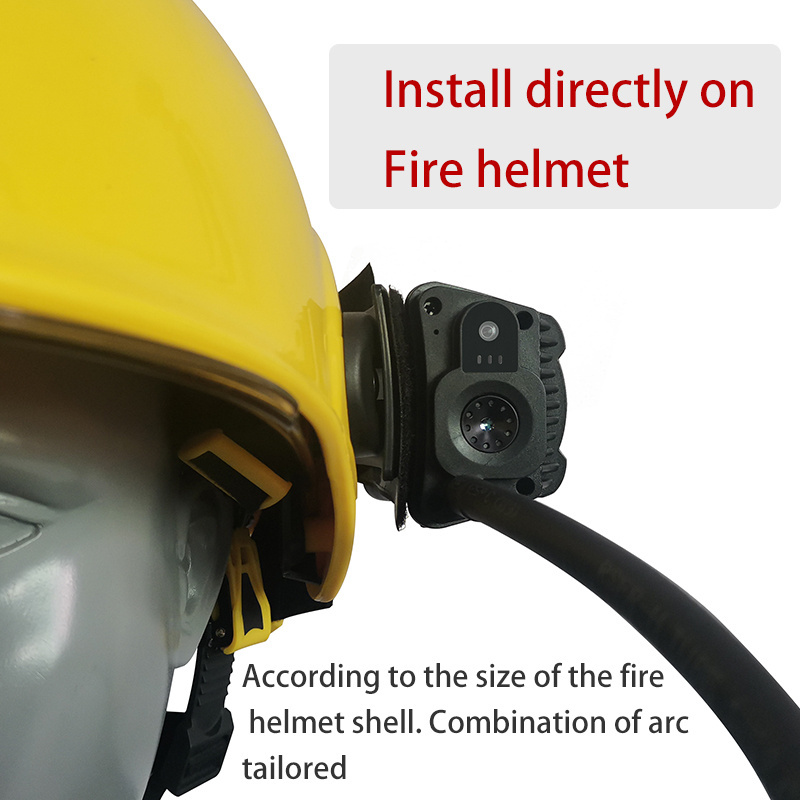 Factory Direct Firefighter's helmet with gas sensor mini camera support toxic gas detection night vision 4G live streaming