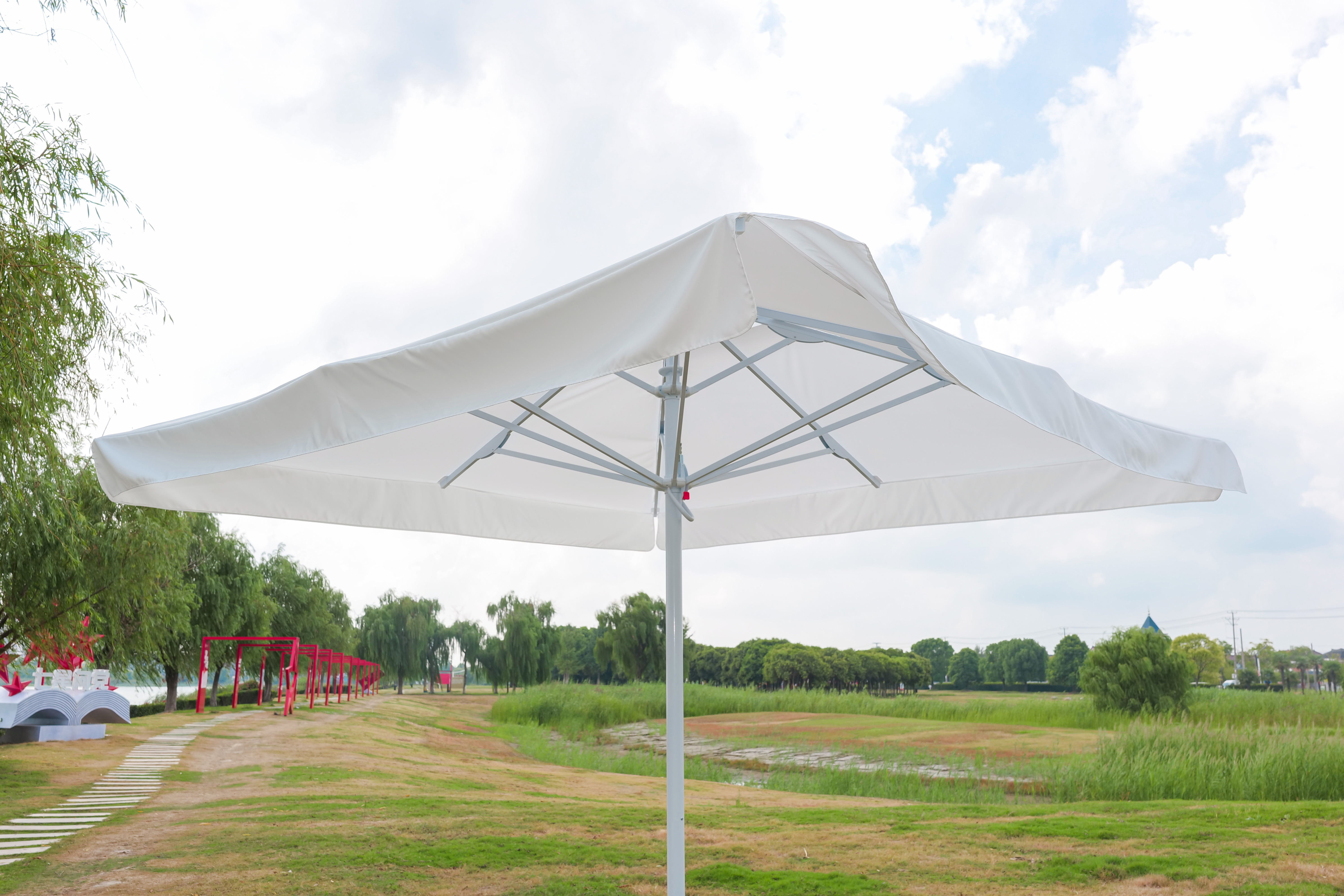 High Quality Umbrella Resistant Hotel Patio Parasol Aluminum 7m Giant Umbrella Giant Parasol Umbrella Outdoor