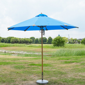 Garden Bamboo Umbrella Outdoor Large Rectangular Cantilever Wooden Parasol