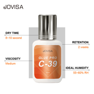 JOVISA Private label fast drying eyelash extension glue for top selling Eyelash glue adhesive own logo lash glue