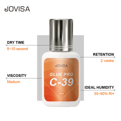 JOVISA Private label fast drying eyelash extension glue for top selling Eyelash glue adhesive own logo lash glue