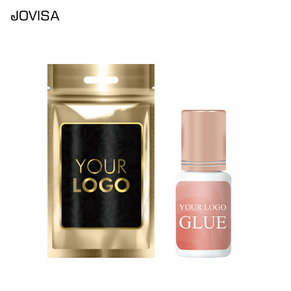 Jovisa Private Label Magnetic Eyelash Extension Glue 1~2sec Fast Drying 30~70%RH Lash Adhesive OEM