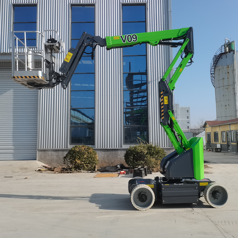 JOVOO sky lift hydraulic towable trailed hydraulic boom lift towable cherry picker for sale