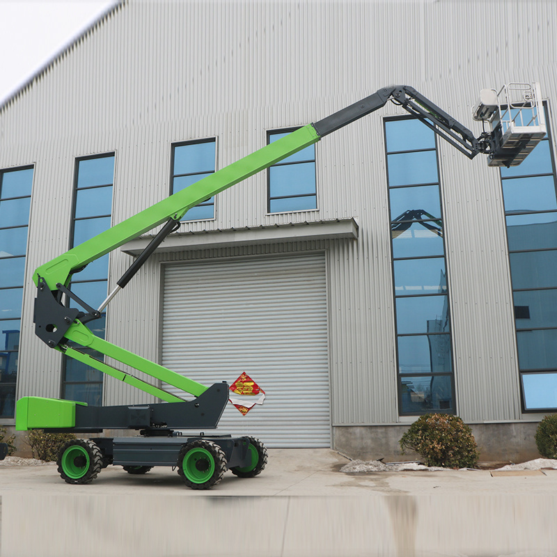 JOVOO sky lift hydraulic towable trailed hydraulic boom lift towable cherry picker for sale