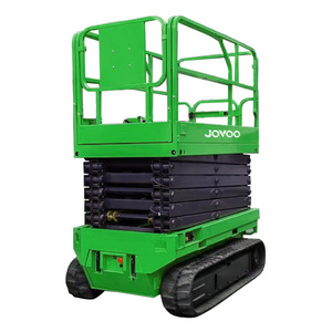 JOVOO 8~12M  battery electric crawler/tracked rough terrain  scissor lift tracked scissor lift with CE for aerial working