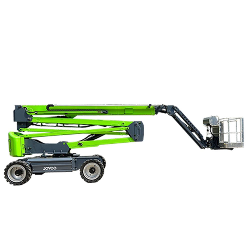 JOVOO sky lift hydraulic towable trailed hydraulic boom lift towable cherry picker for sale