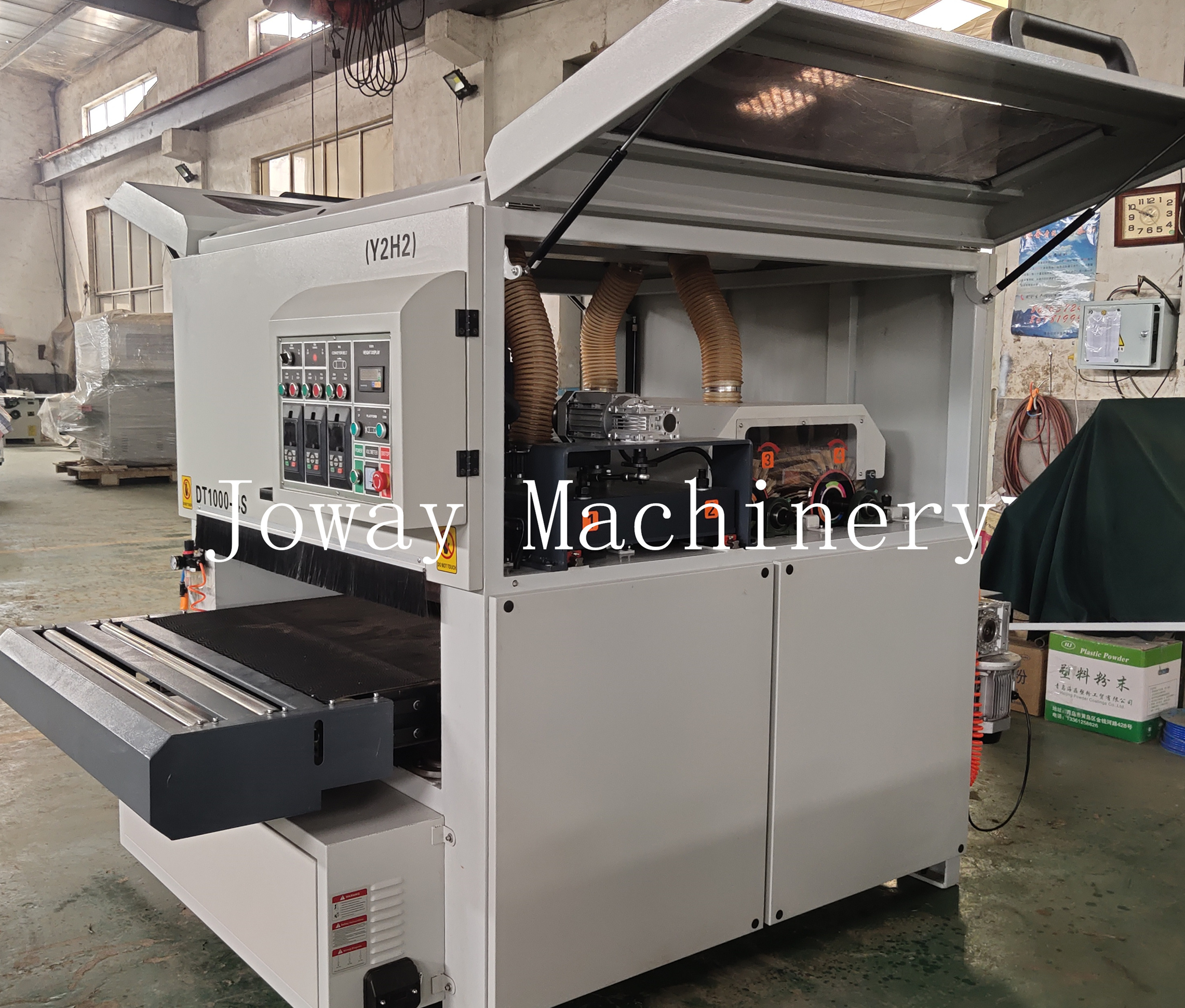 Automatic 1000-4s brush machine polishing machines wood base coated door panel disc brush board polisher sander sanding machine