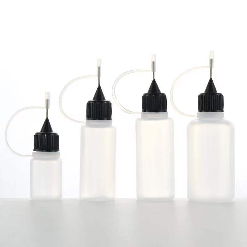 5ml 10ml 15ml 30ml 50ml Plastic small steel needle tip bottle for glue PE soft squeeze bottle