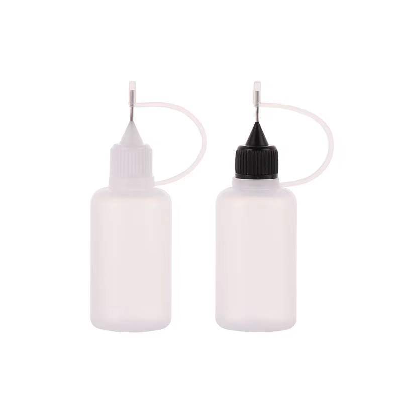 5ml 10ml 15ml 30ml 50ml Plastic small steel needle tip bottle for glue PE soft squeeze bottle