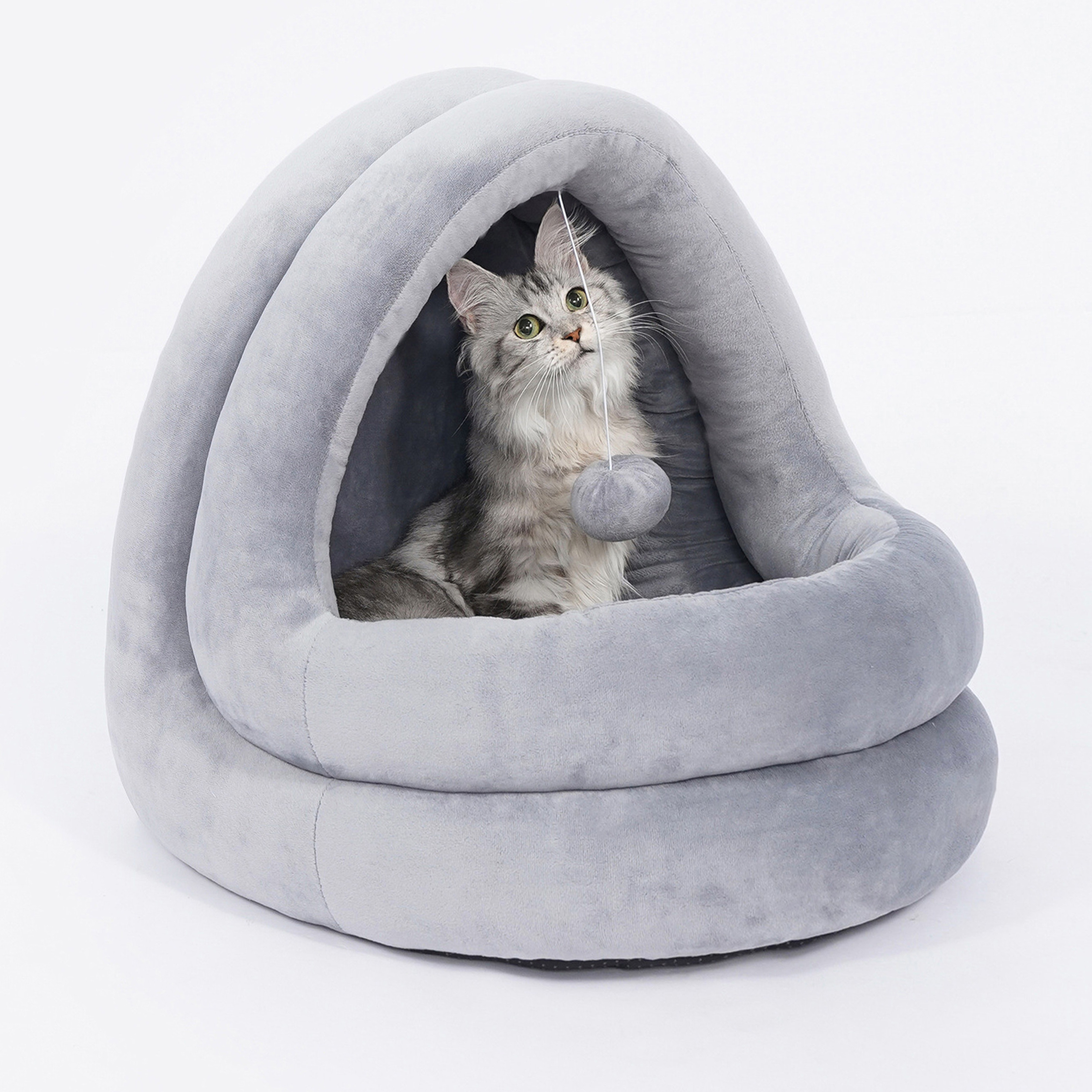 Durable Washable Self Warming Pets Bed Cat Cave Pet Tent Bed Cave Nest Cozy Cats Sleeping Bag Snooze Mat