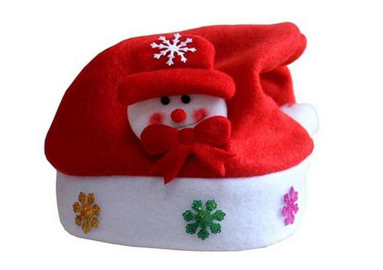 ZH2101 Christmas Supplies Handmade Christmas Santa Hat