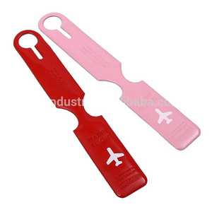 L014 Wholesale Cheap Custom Logo Bulk Leather Luggage Tag