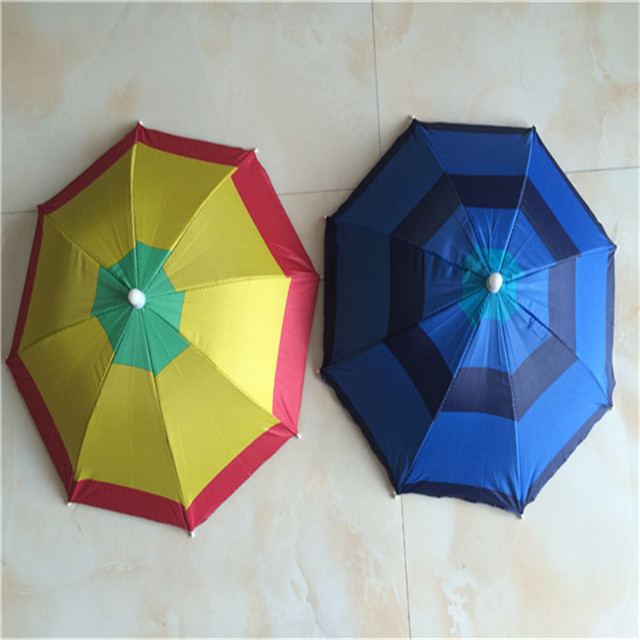 J1036 35cmX8panels steel frame promotional head umbrella,cap umbrella ,umbrella hat