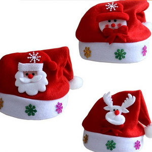 ZH2101 Christmas Supplies Handmade Christmas Santa Hat