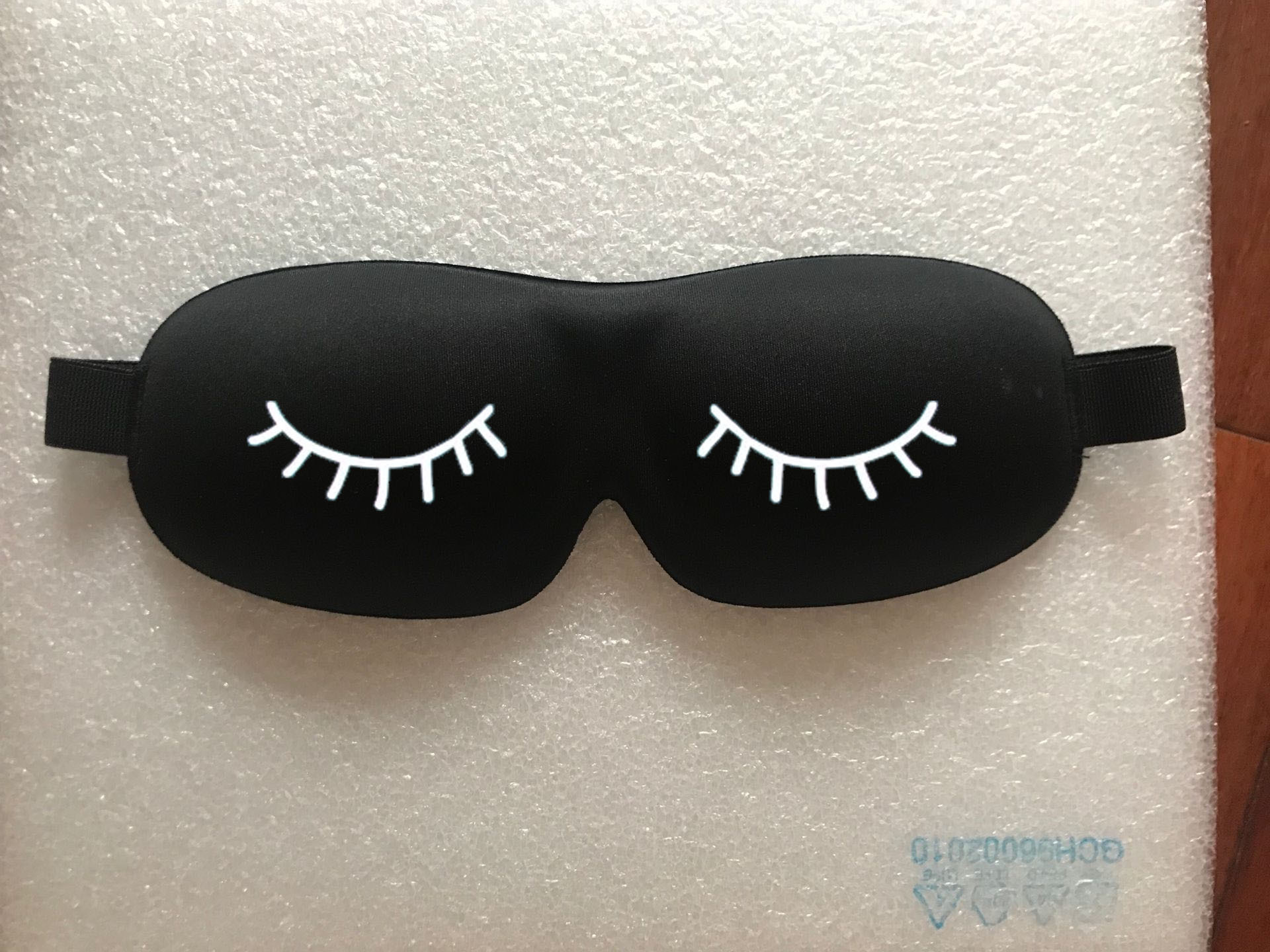 J072 small moq Customized Sleeping Eye Mask /eyelash printed mask