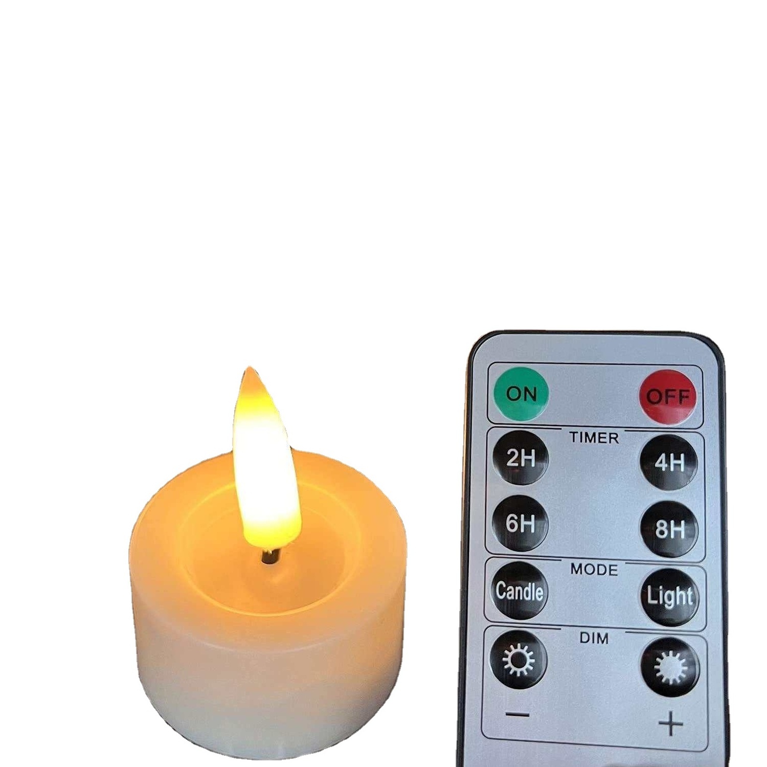 New Arrival Wholesale Wedding Favors Battery Operated 10 Key 2keys Remote Control 3d Flameless Led Candles