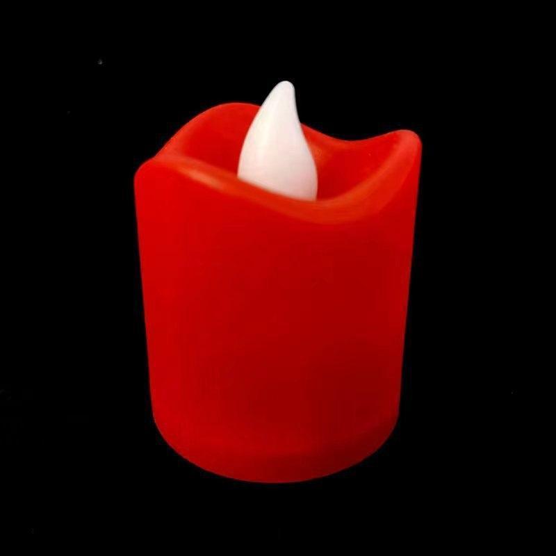 Most Popular Home Wedding Decorative Wavy Flameless Plastic Led Tea Light Candles With Batteries