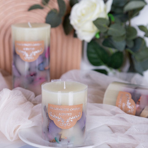 Manufacturer direct sales Thick Pillar White Pillar Candle Scented Candles With Custom Brand Label