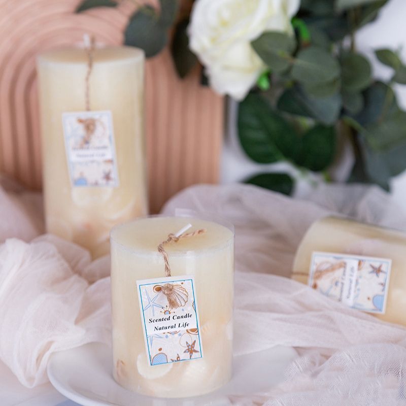 Manufacturer direct sales Thick Pillar White Pillar Candle Scented Candles With Custom Brand Label