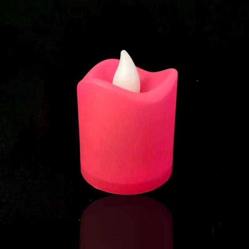 Most Popular Home Wedding Decorative Wavy Flameless Plastic Led Tea Light Candles With Batteries