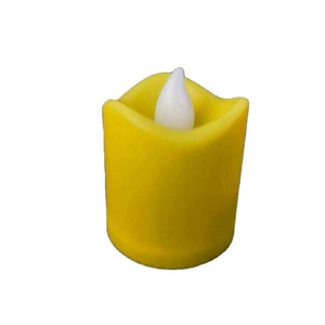 Most Popular Home Wedding Decorative Wavy Flameless Plastic Led Tea Light Candles With Batteries