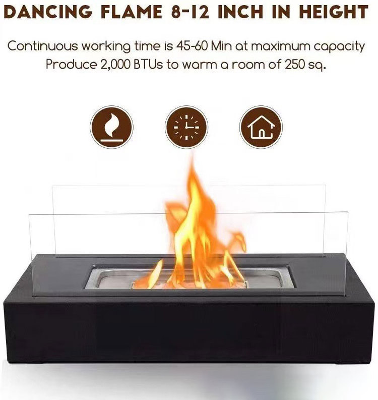 HOT Portable Tabletop Rubbing Alcohol Fireplace Stainless Steel Tabletop Fire Pit Indoor And Outdoor Decorative Heating