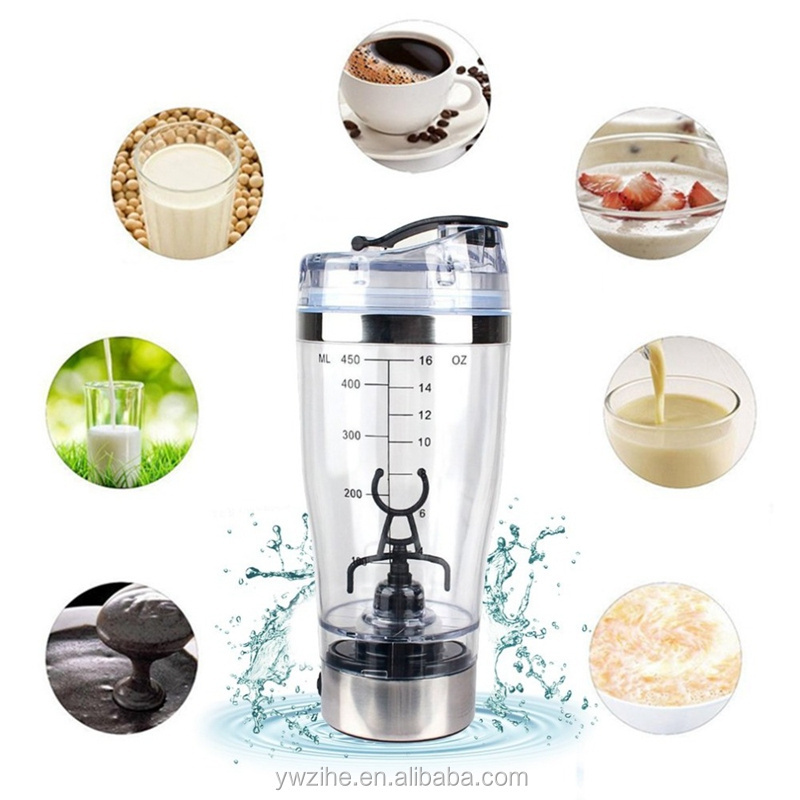 Hot Sale 600ML Smart Water Bottle Electric Mix Cup Gym Sports Water Bottle Mini Mixing Cup Coffee Milkshake Protein Shake Bottle