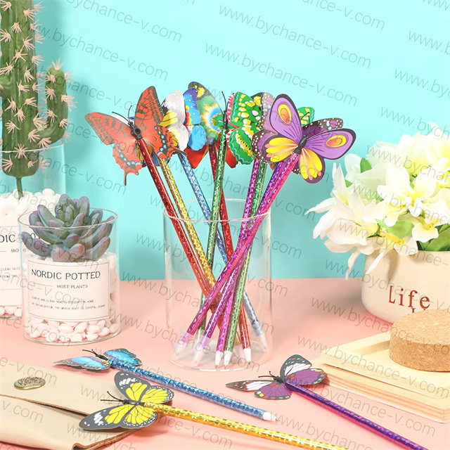 natural science classroom kids prize decorative butterfly gift pen for festive party event free gift thank you gift