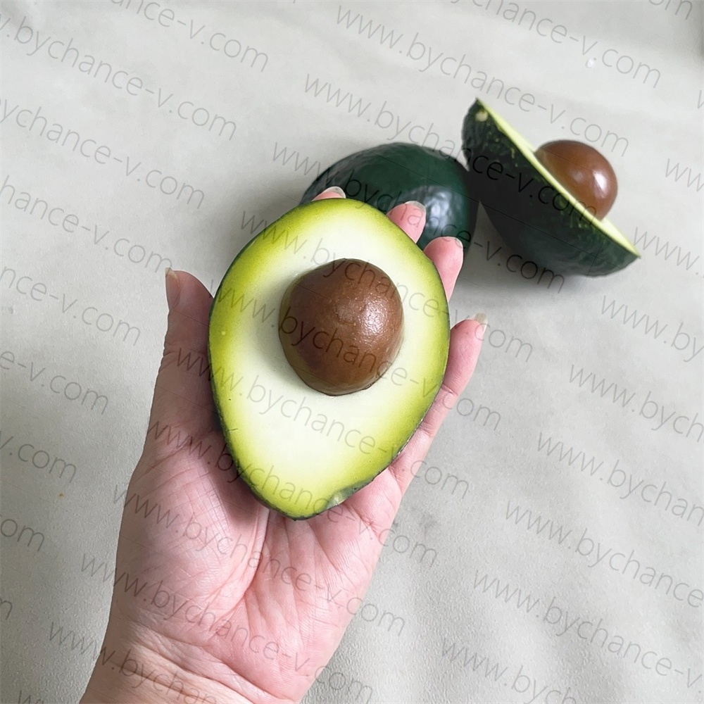 simulation artificial fruit lifelike Half Avocado for Photography Prop Basket Display Party Ornament Christmas Wall Decor