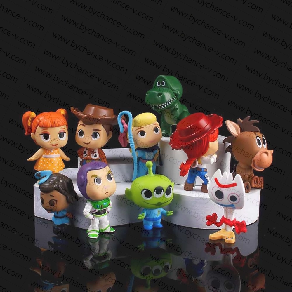 kids party giveaways popular cartoon hot toy Buzz Alien adorable mini plastic figure collectible toys free gift for children