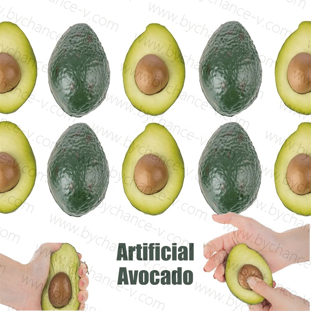 simulation artificial fruit lifelike Half Avocado for Photography Prop Basket Display Party Ornament Christmas Wall Decor