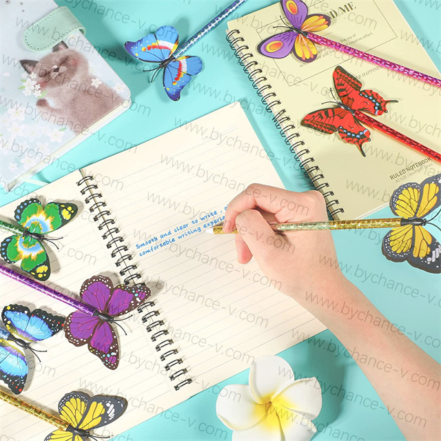 natural science classroom kids prize decorative butterfly gift pen for festive party event free gift thank you gift