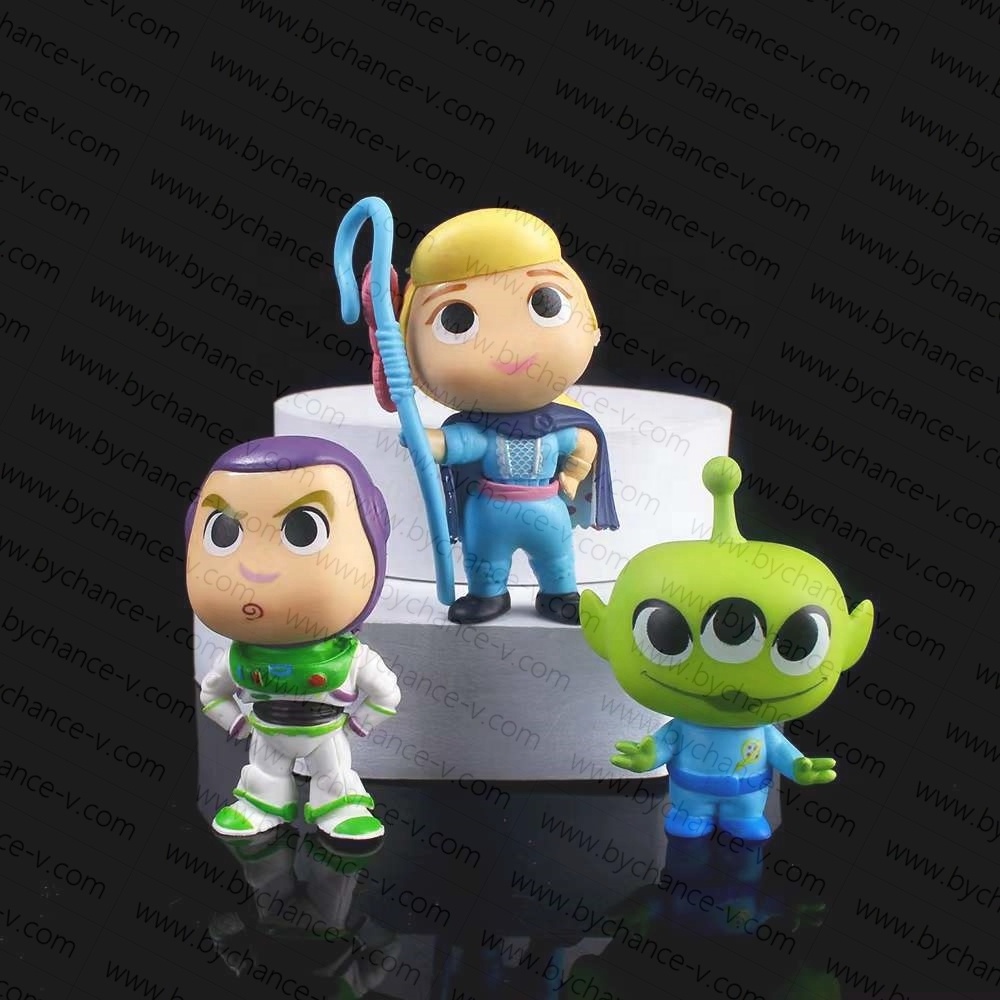 kids party giveaways popular cartoon hot toy Buzz Alien adorable mini plastic figure collectible toys free gift for children