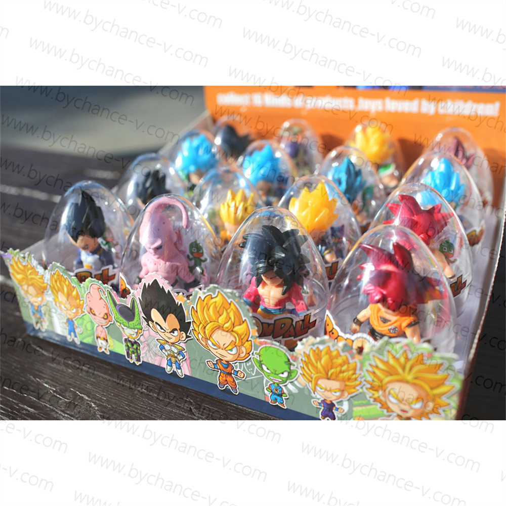 Hot toy for boys popular Japanese cartoon  plastic figure toy in 80mm capsule plastic balls for toy vending machine